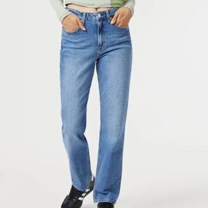 Mavi Women's Straight Leg Jeans - Medium Blue